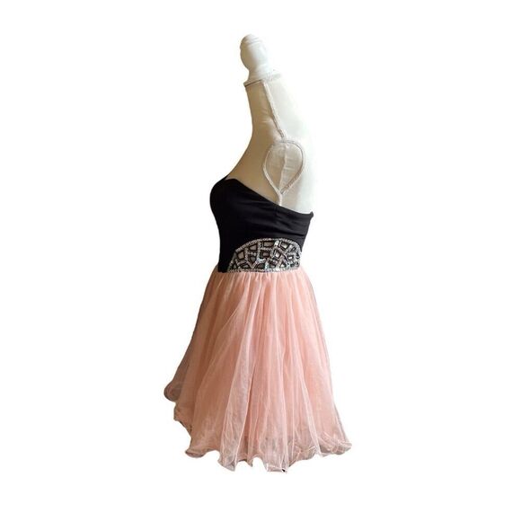 Blondie Nites by Stacy Sklar Strapless Formal Prom Homecoming Dress Tulle US 3 - Picture 3 of 15